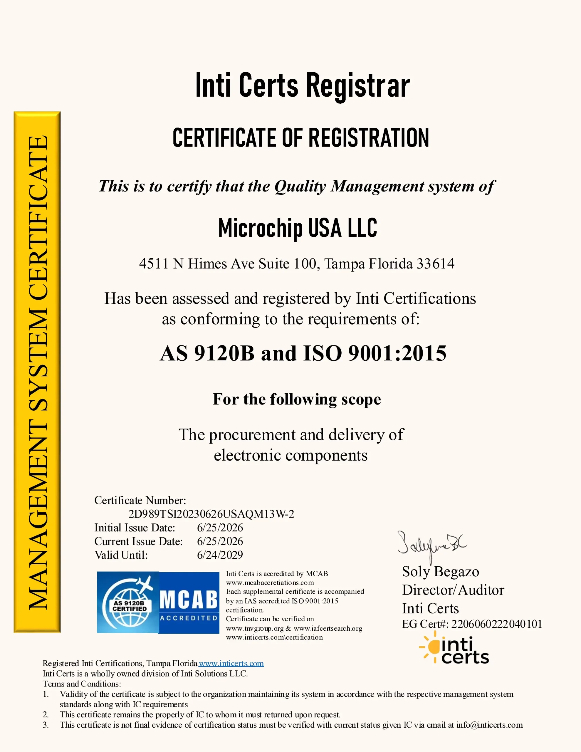 2026 AS9120b certification